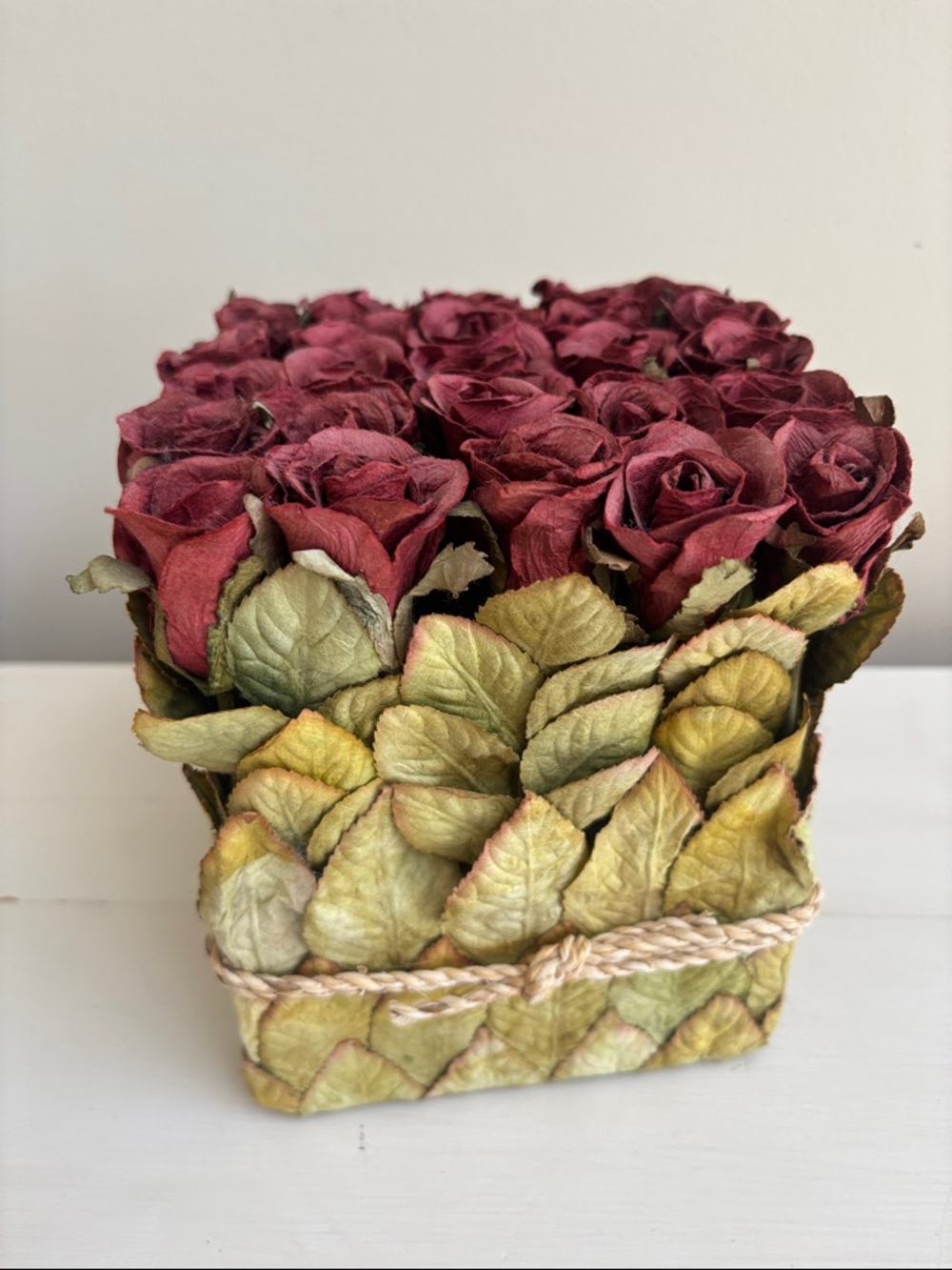 ABC Carpet and Home Vintage Faux Rose Centerpiece Arrangement